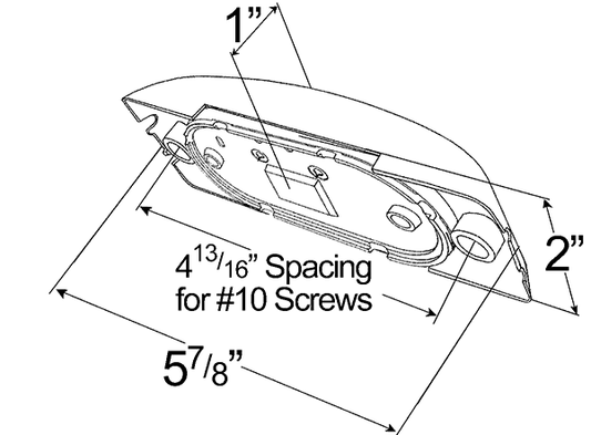 45443 Two Bulb Turrtleback Clearence Marker