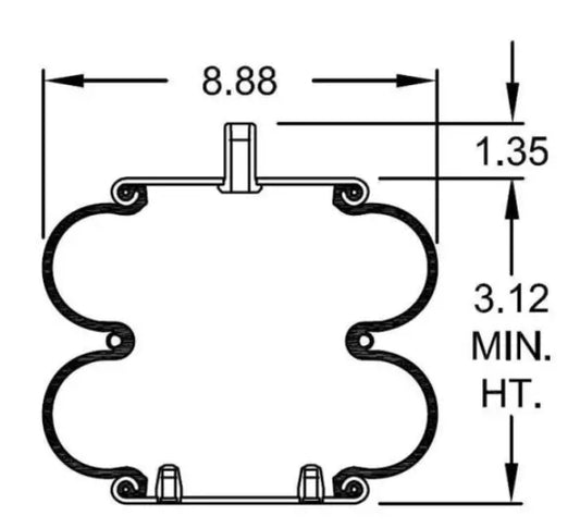 TR7443 Convoluted Air Spring