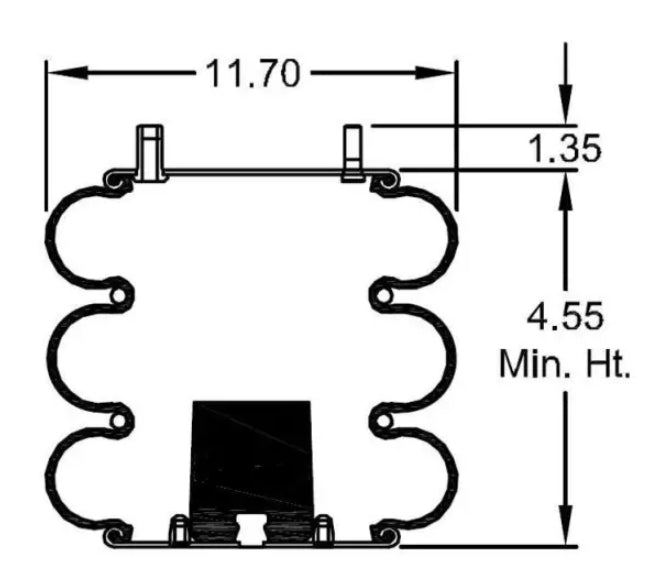 TR8033 Convoluted Air Spring