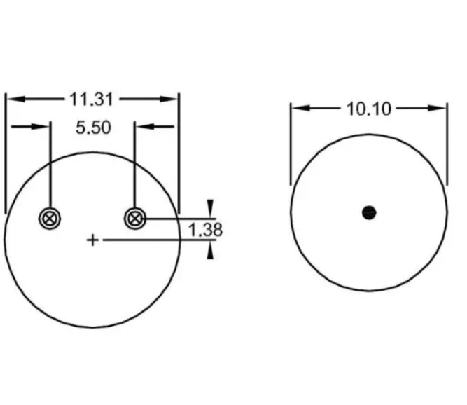 TR8091 Trailer Air Spring Replaces