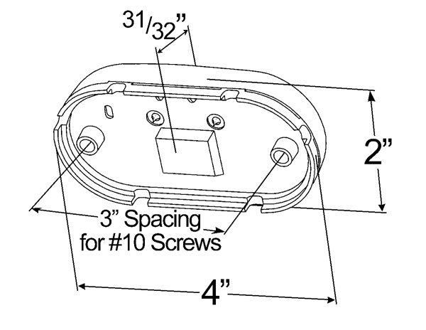 45432 Two-Bulb No-Splice Clearance Marker Lights