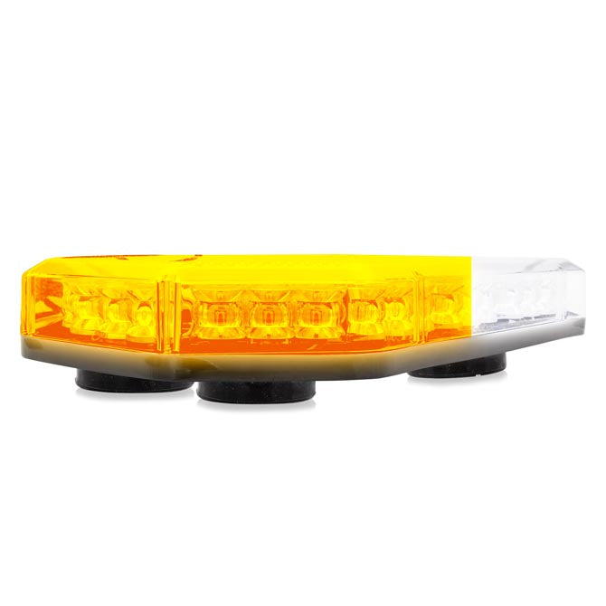 M20486YWCL Amber/White Emergency Mini Warning Bar