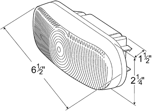 62231 Torsion Mount lll Sealed Oval Back-Up Lamp