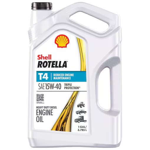 Shell Rotella® T4 15W-40 Diesel Oil (1 Gallon)
