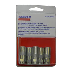 Lincoln Industrial 5852-5 Hydraulic Coupler 5-Pack