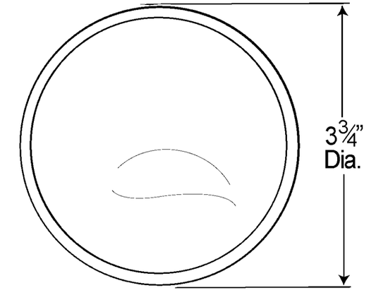 12014 STICK-ON CONVEX MIRROR; 3 3/4''
