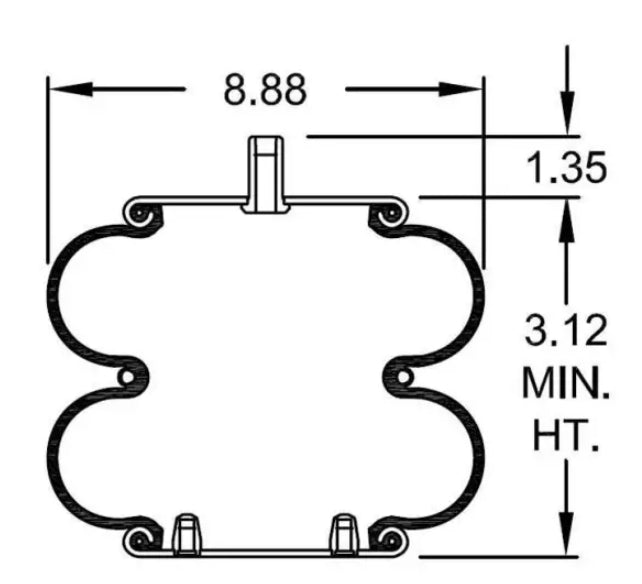 TR7443 Convoluted Air Spring