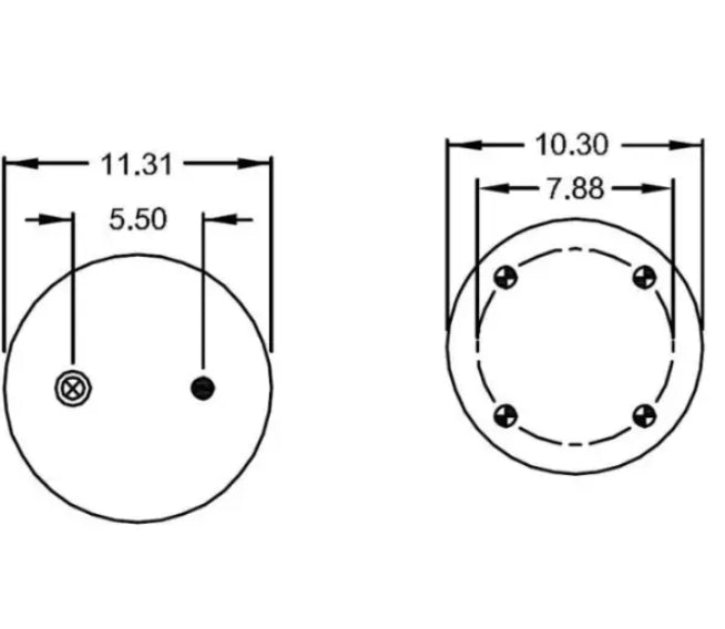 TR9122 Trailer Air Spring