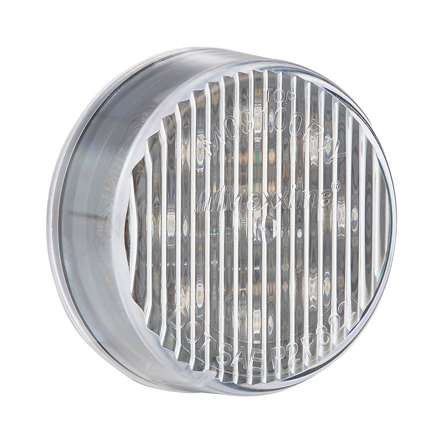 M09100YCL 2" Round P2/P3 Clearance Marker Amber Clear Lens
