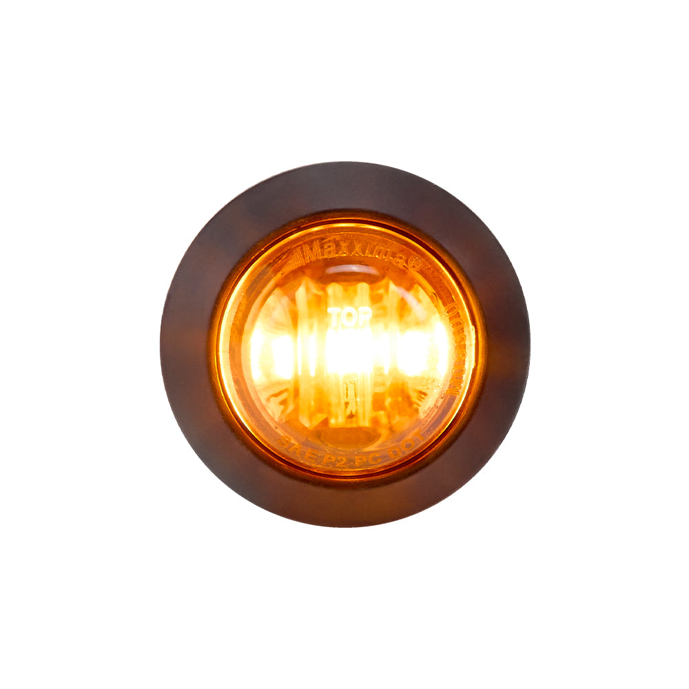 M09300y 3/4" Round P2/P3/PC2 Clearance Marker Amber