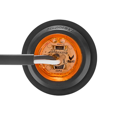 M09400Y 1.25" Round P2/P3/PC2 Clearance Marker Amber