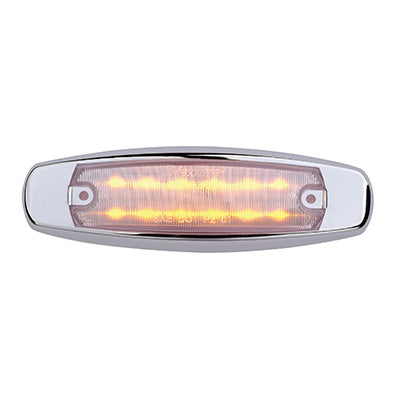 M20332YCL 6" Amber Clear Clearance Marker Light