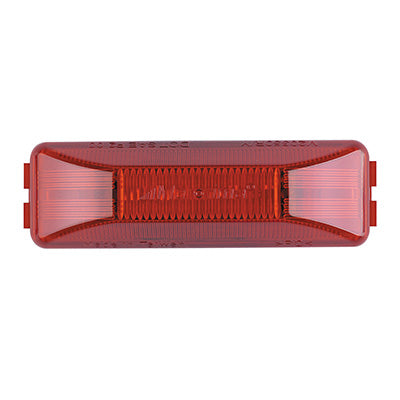 M20350R 4" Red Rectangular 2 Pin Clearance Marker