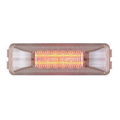 M20350RCL 4" Red Clear Rectangular 2 Pin Clearance Marker