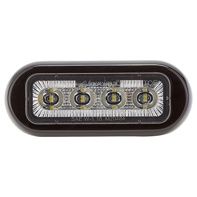 M20484WCL 3.6" Low-Profile LED Emergency Warning Light (White, Surface Mount)