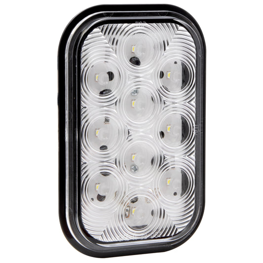 M42213-A Rectangular White Back Up - 10 LED