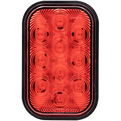 M42213R Rectangular Red Stop/Turn/Tail - 10 LED