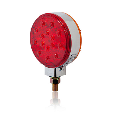 M42341R/Y Chrome Round Red / Amber Pedestal Light