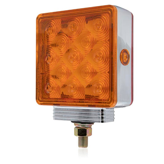 M42360R/Y-A Square Chrome Red / Amber STT / PFT Pedestal LH Single Post