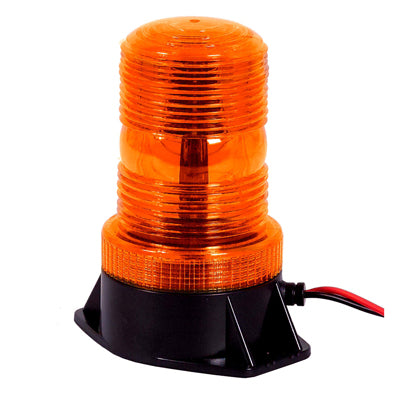M42705Y Amber LED Warning Beacon 5" 12 - 80 VDC