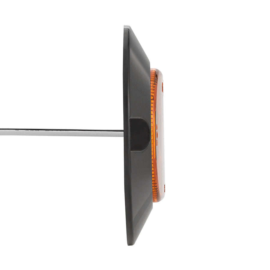 M63320Y-A 6” Oval Amber Stop/Turn/Tail Surface Mount, Black Housing