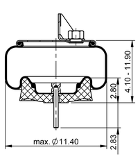ContiTech AS9541 Air Spring