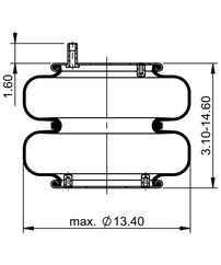 ContiTech AS7472 Air Spring
