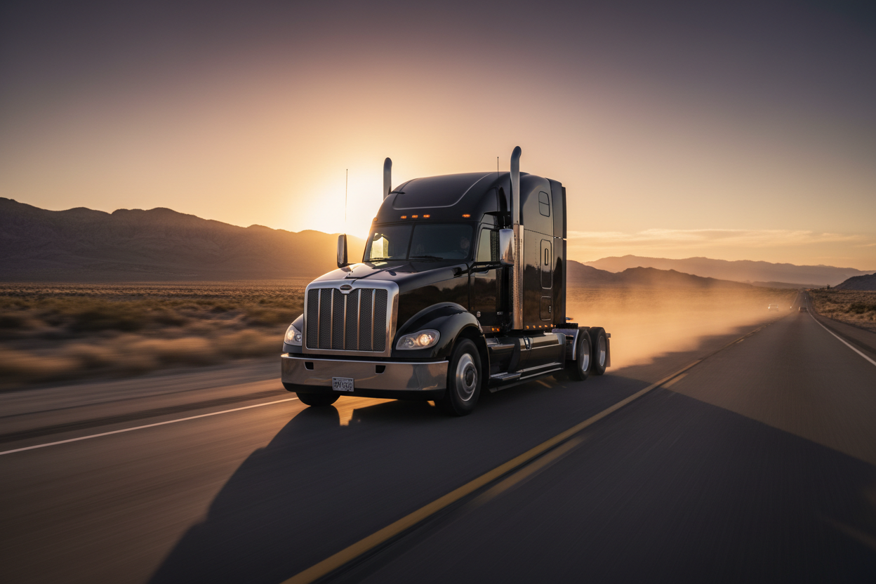semi-truck cinematic 